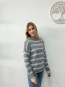 Jersey de Punto con Estampado de Rayas Gris