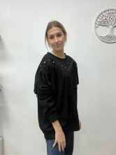 Sudadera "Western Fringe" Negro