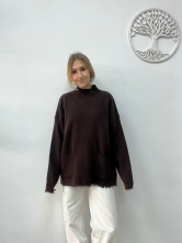 Jersey de Punto Bolsillos Marron