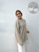 Jersey de Punto Bolsillos Beige
