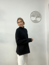 Jersey de Punto Bolsillos Negro