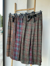 Pantalón wide leg cuadros