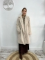 Abrigo Largo Efecto Borreguito Beige
