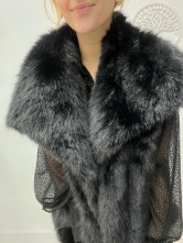 Chaleco de Pelo Entero con Solapa y Botones