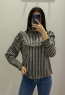Blusa rayas  flecos