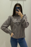 Blusa rayas  flecos