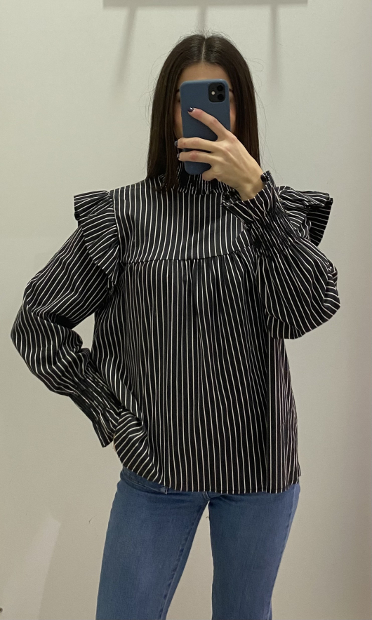 Blusa cuello goma