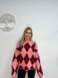Jersey de punto Rombos Rosa y Burdeos