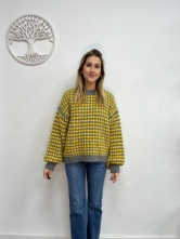Jersey Amarillo de Punto Jacquard