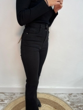 Pantalón Vaquero Flare Negro