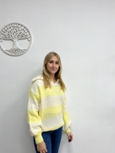 ✨ Jersey de Punto con Rayas Anchas y Cuello Abierto ✨