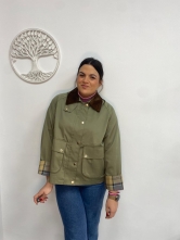 Chaqueta Estilo Campestre Verde Oliva