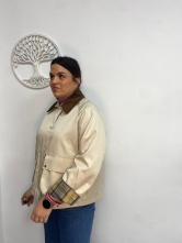 Chaqueta Estilo Campestre Beige