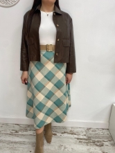 Falda Midi Cuadros