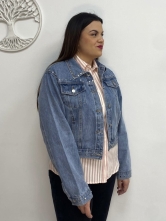 Chaqueta Vaquera Detalles Metálicos