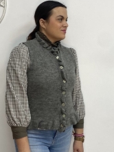 Chaleco Botones Detalle Volante