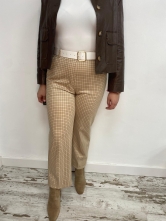 Pantalón Cuadros Camel