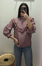 Blusa volantes vichy