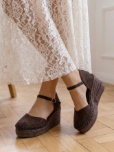 Alpargatas Cuña Marrón