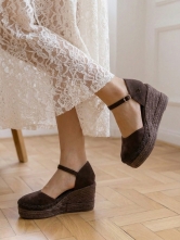 Alpargatas Cuña Marrón