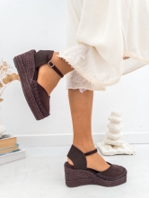 Alpargatas Cuña Marrón