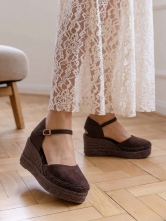 Alpargatas Cuña Marrón