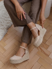 Alpargatas Cuña Beige