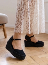 Alpargatas Cuña Negro