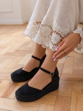 Alpargatas Cuña Negro