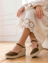 Alpargatas Cuña Marrón