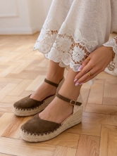 Alpargatas Cuña Marrón