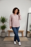 Camisa de Rayas Casual-chic Rosa