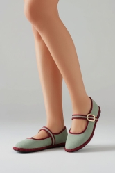 🥿 Bailarina estilo mercedita casual Verde