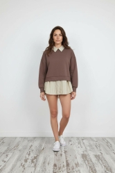 Sudadera de estilo Casual Marrón