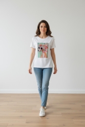 ✨ Camiseta blanca Estampada – Estilo Casual con Personalidad