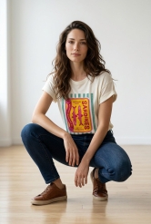 ✨ Camiseta blanca Estampada – Estilo Casual