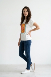 ✨ Camiseta blanca Estampada – Estilo Casual