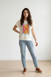 ✨ Camiseta blanca Estampada – Estilo Casual