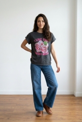 ✨ Camiseta Gris Estampada – Estilo Casual