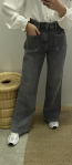 Jeans campana gris