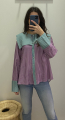 Camisa rayas cuello bebé
