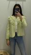 Chaqueta acolchada volantes
