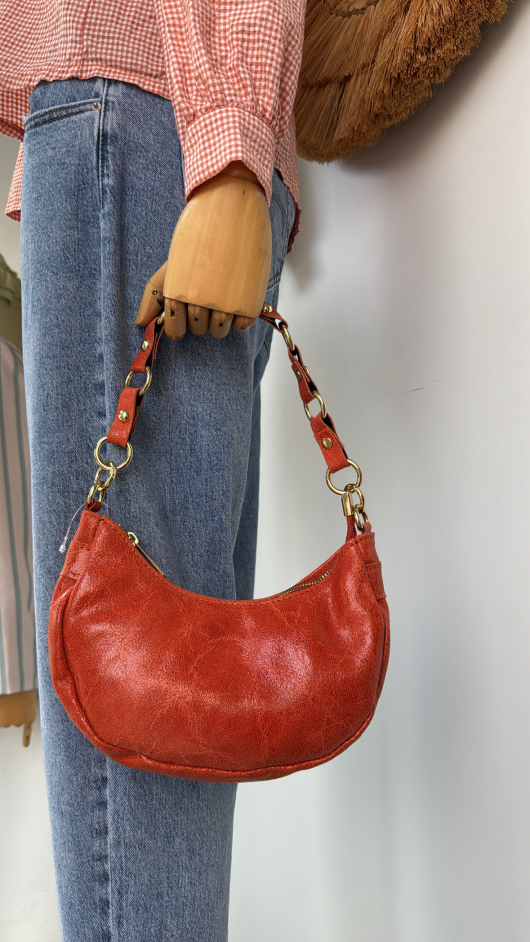 Bolso bandolera piel
