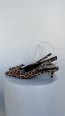 Zapato tacón mule leopardo