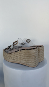 Sandalia plataforma yute