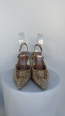 Zapato tacón  rafia
