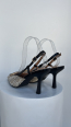 Zapato tacón rafia