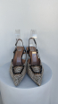 Zapato tacón rafia