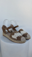 Alpargata camel con bordado