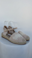 Alpargatas beige con bordado